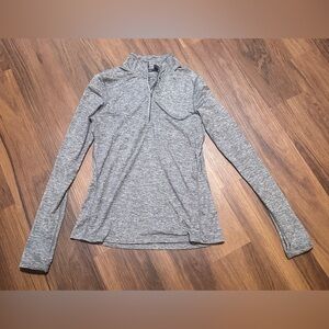 Nike Dri-Fit Nike Running Women's Gray Long Sleeve Half-Zip Top